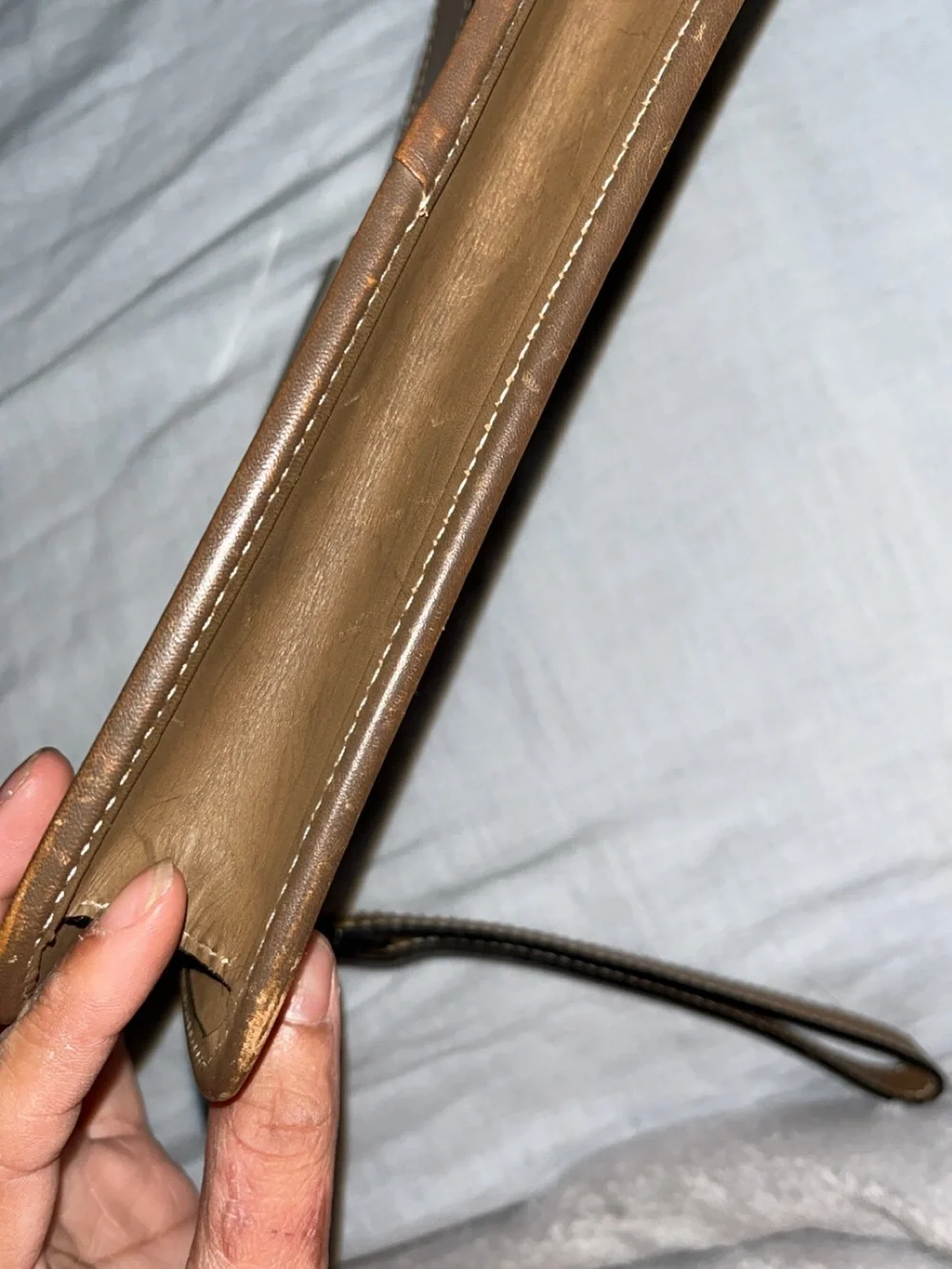 Dunhill Unisex Black and Brown leather Wristlet Clutch - Classic Two-Tone